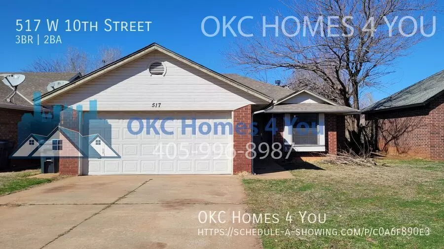 517 W 10th St House for rent in Edmond, OK