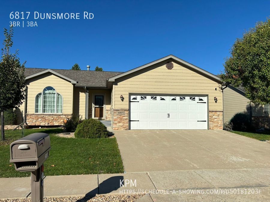 6817 Dunsmore Rd Rapid City, SD House for Rent Rentable