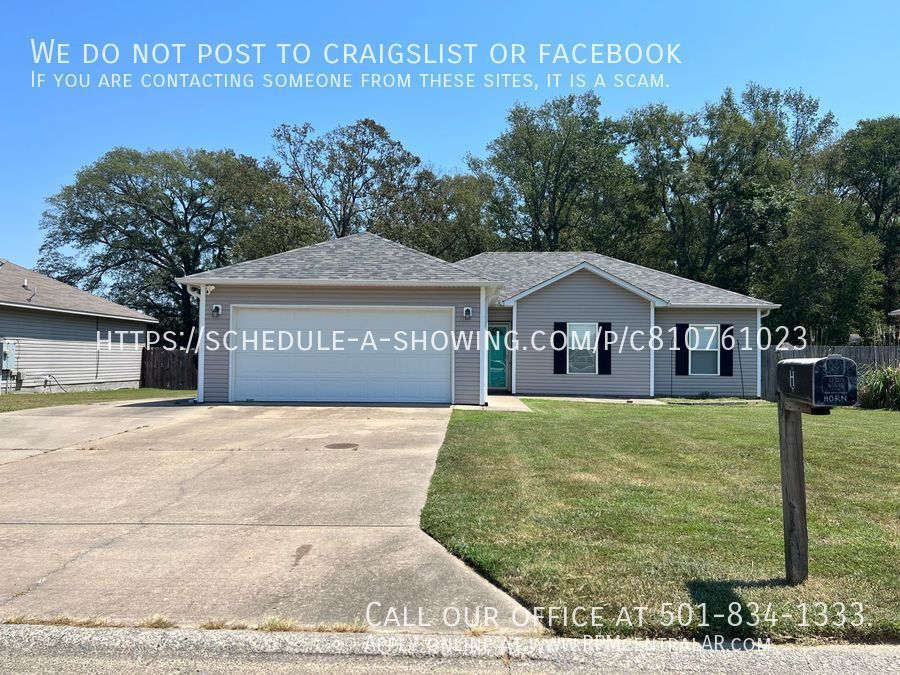 49 Gold Meadow Loop Ward, AR House for Rent Rentable