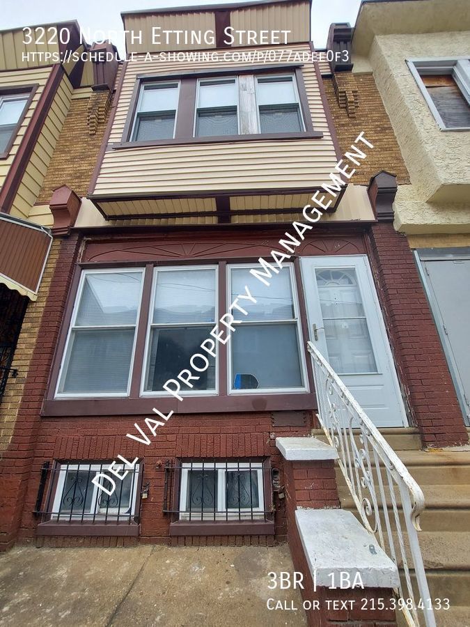3220 N Etting St Philadelphia, PA House for Rent Rentable