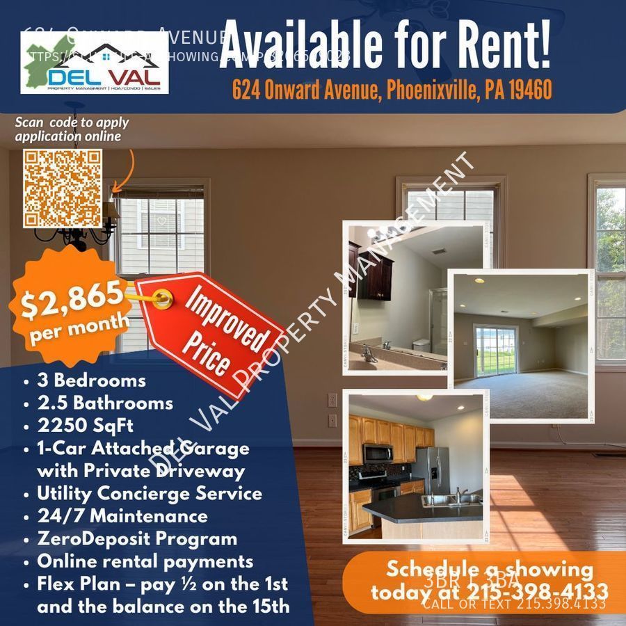 624 Onward Ave Phoenixville, PA House for Rent Rentable