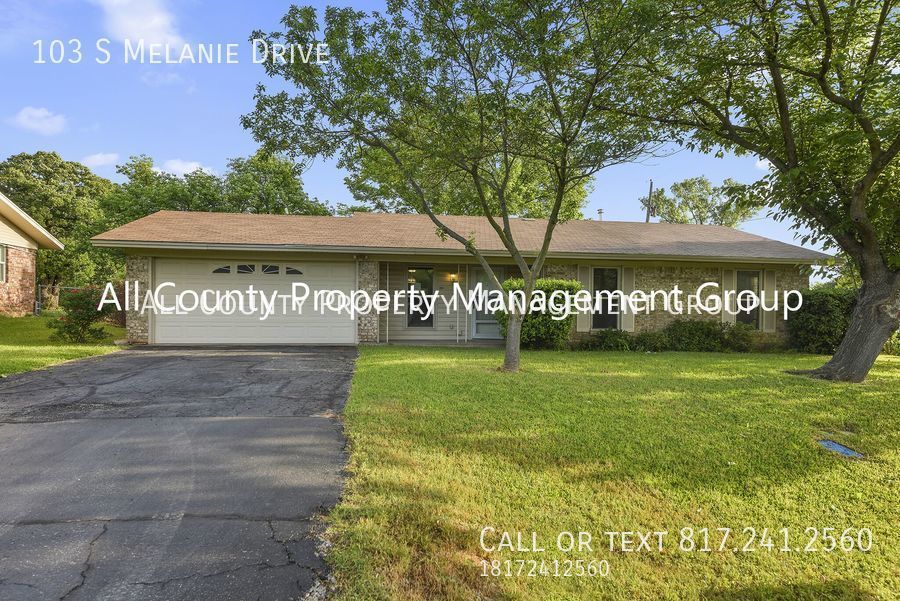 103 S Melanie Dr Azle, TX House for Rent Rentable