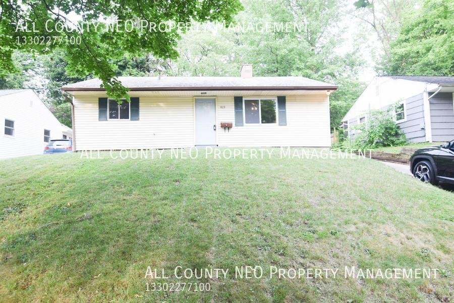 919 Kickapoo Ave Akron, OH House for Rent Rentable