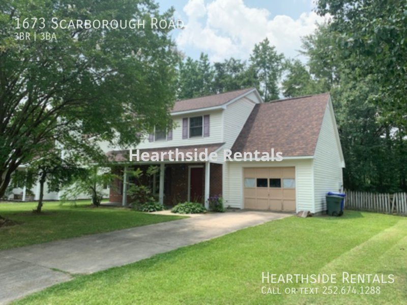 1673 Scarborough Rd Greenville, NC House for Rent Rentable