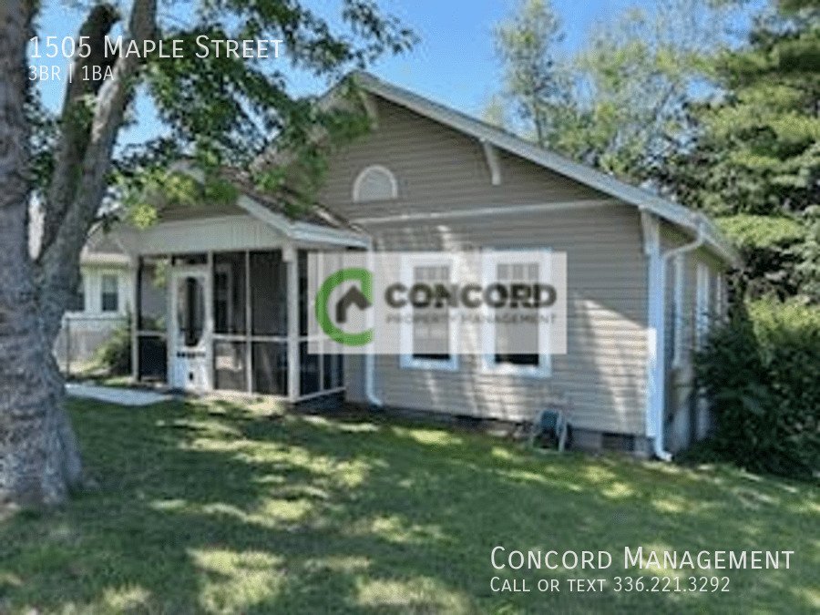 1505 Maple St Greensboro, NC House for Rent Rentable