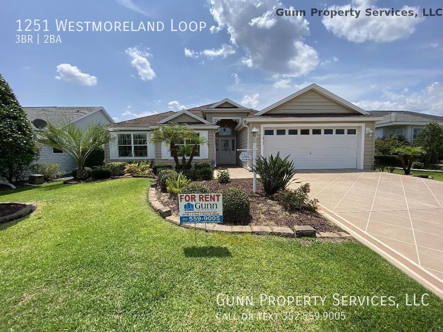 1251 Westmoreland Loop The Villages, FL House for Rent