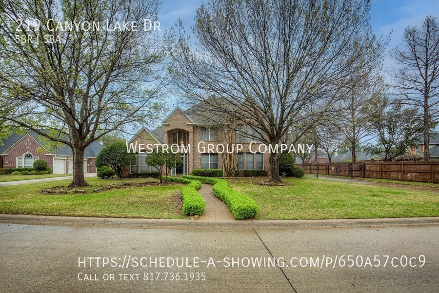 219 Canyon Lake Dr Southlake, TX House for Rent Rentable
