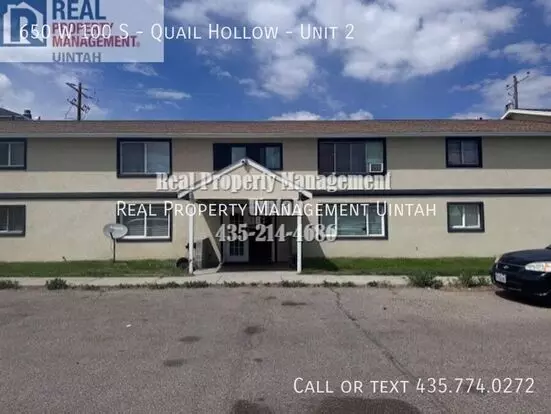650 W 100 S - Quail Hollow Apartment for rent in Vernal, UT