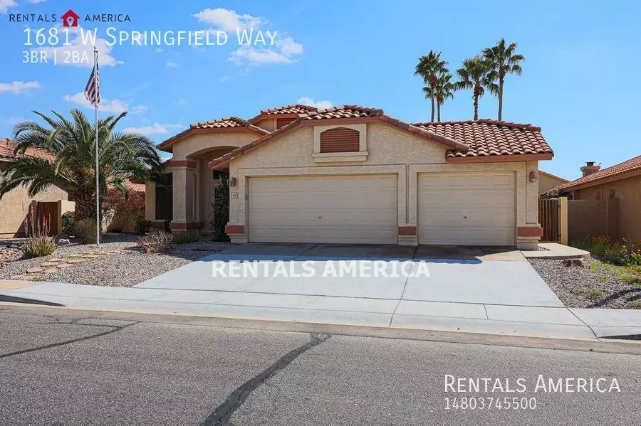 1681 W Springfield Way House for rent in Chandler, AZ