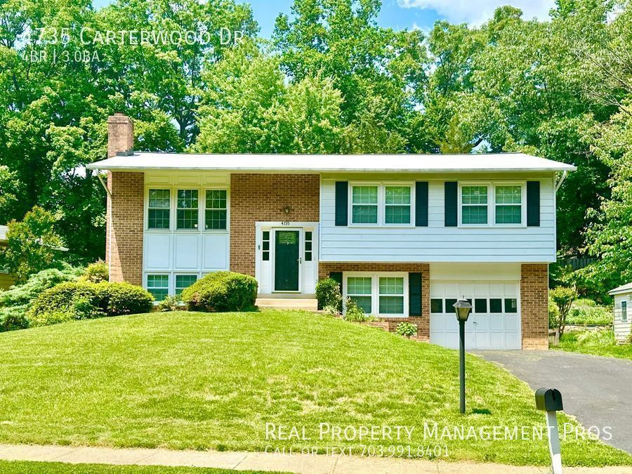 4735 Carterwood Dr Fairfax, VA House for Rent Rentable