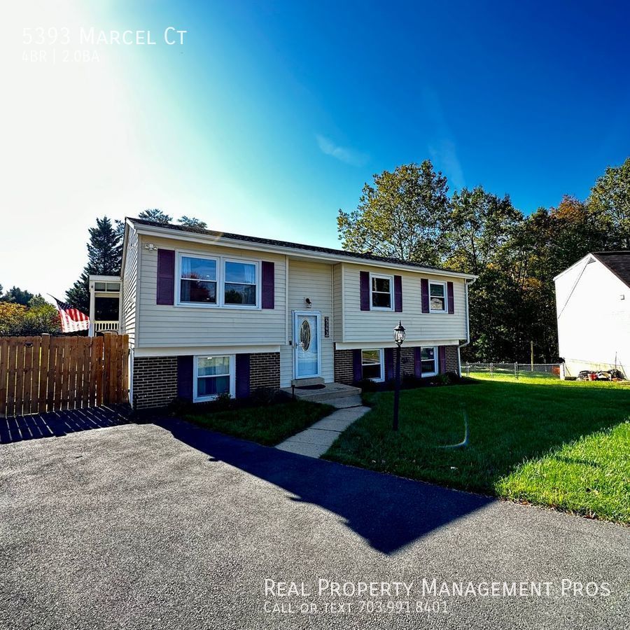5393 Marcel Ct Woodbridge, VA House for Rent Rentable