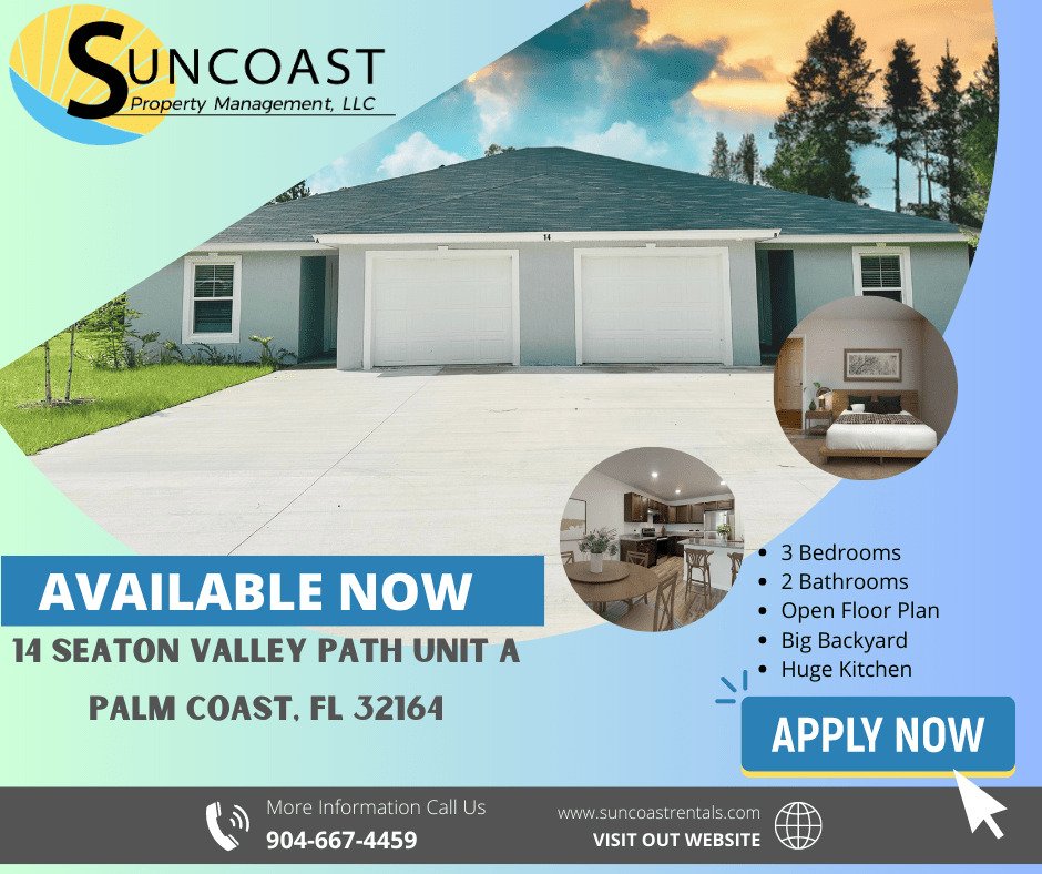 14 Seaton Valley Path Palm Coast, FL Apartment for Rent