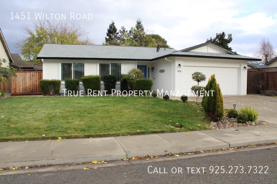 1451 Wilton Rd Livermore, CA House for Rent Rentable
