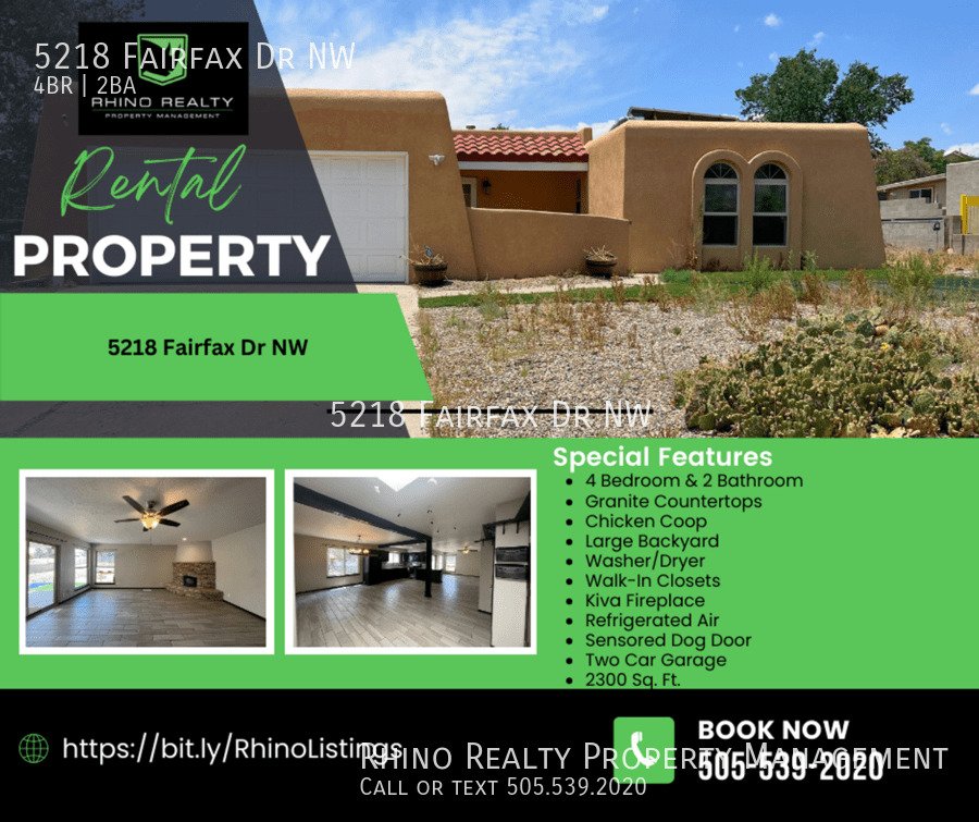 5218 Fairfax Dr Albuquerque, NM House for Rent Rentable
