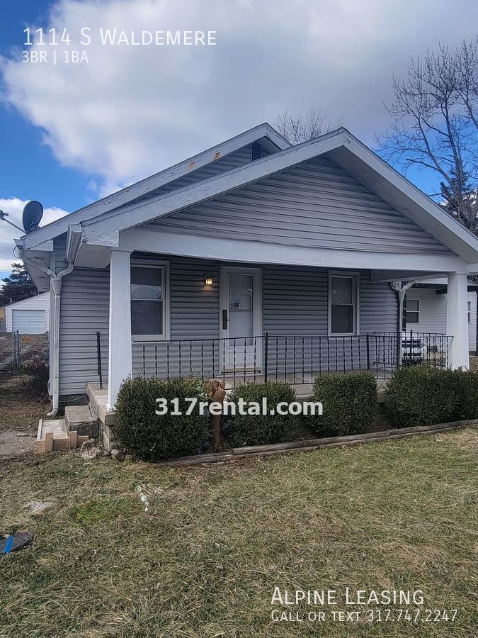1114 S Waldemere Indianapolis, IN House for Rent Rentable