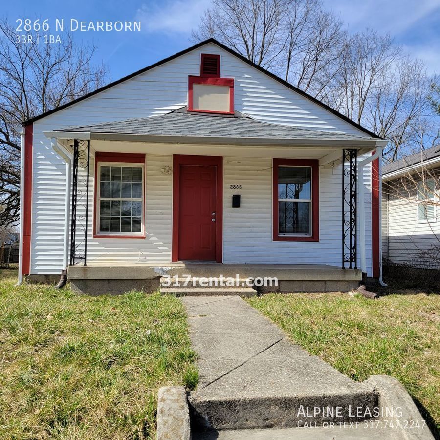 2866 N Dearborn Indianapolis, IN House for Rent Rentable