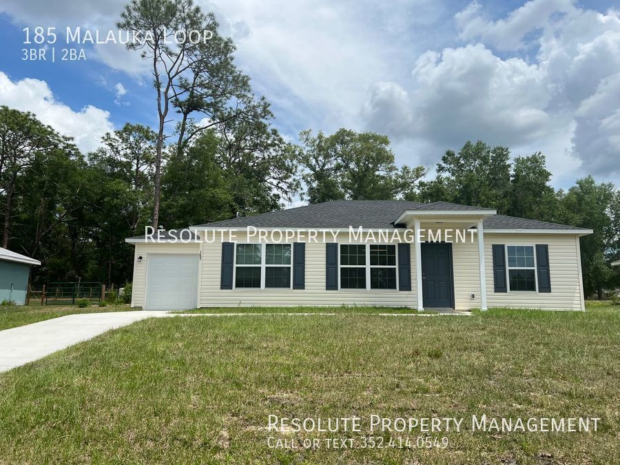 185 Malauka Loop Ocklawaha, FL House for Rent Rentable