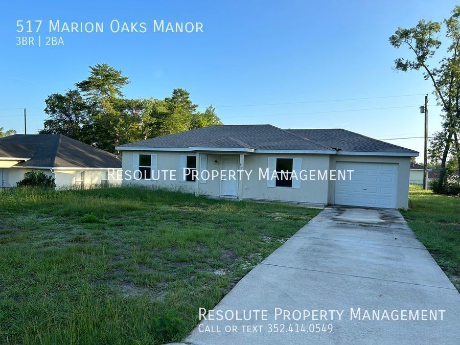 517 Marion Oaks Mnr Ocala, FL House for Rent Rentable