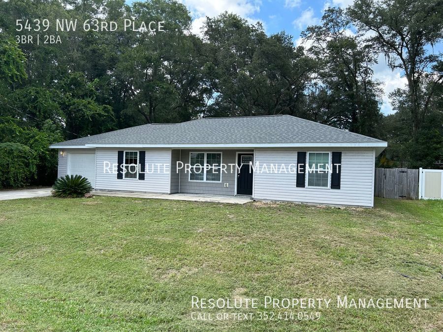 5439 NW 63Rd Pl Ocala, FL House for Rent Rentable