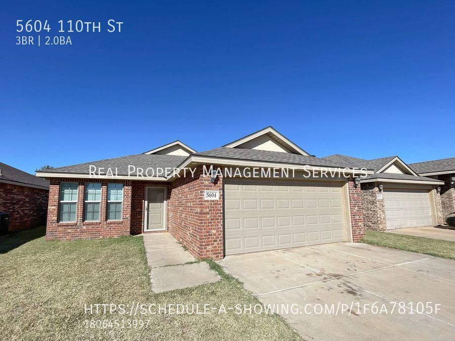 5604 110th St Lubbock, TX House for Rent Rentable