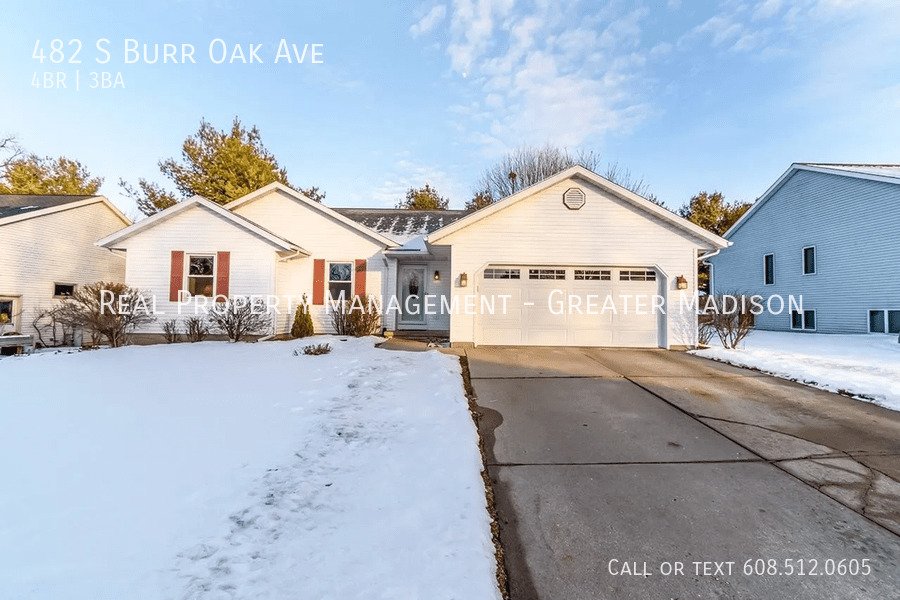 482 S Burr Oak Ave Oregon, WI House for Rent Rentable