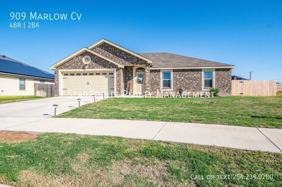 909 Marlow Cv Killeen, TX House for Rent Rentable