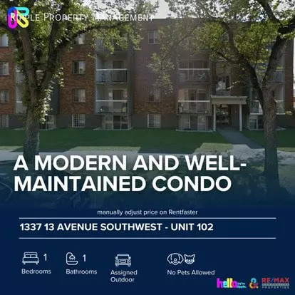 1337 13 Ave SW Apartment for rent in Calgary, AB