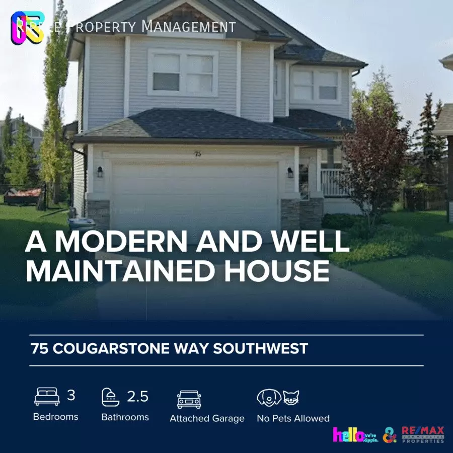 75 Cougarstone Way SW House for rent in Calgary, AB