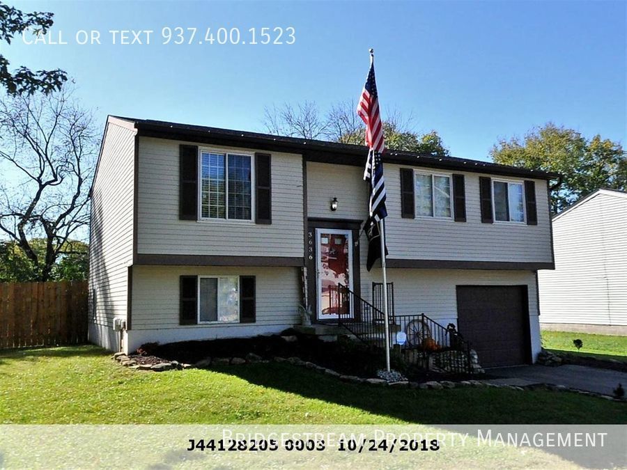 3636 Charlotte Mill Dr Moraine, OH House for Rent Rentable