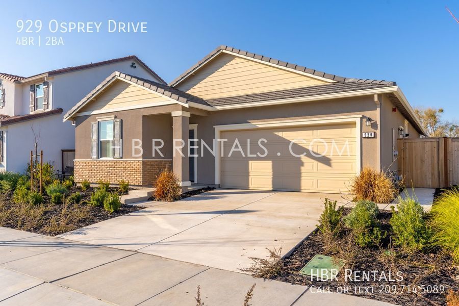 929 Osprey Dr Lathrop, CA House for Rent Rentable