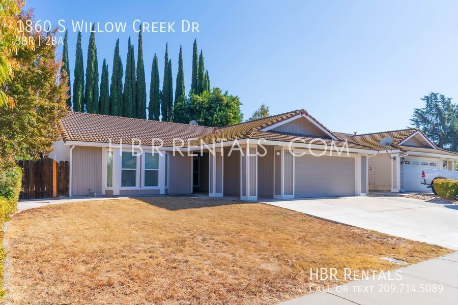 1860 S Willow Creek Dr Tracy, CA House for Rent Rentable