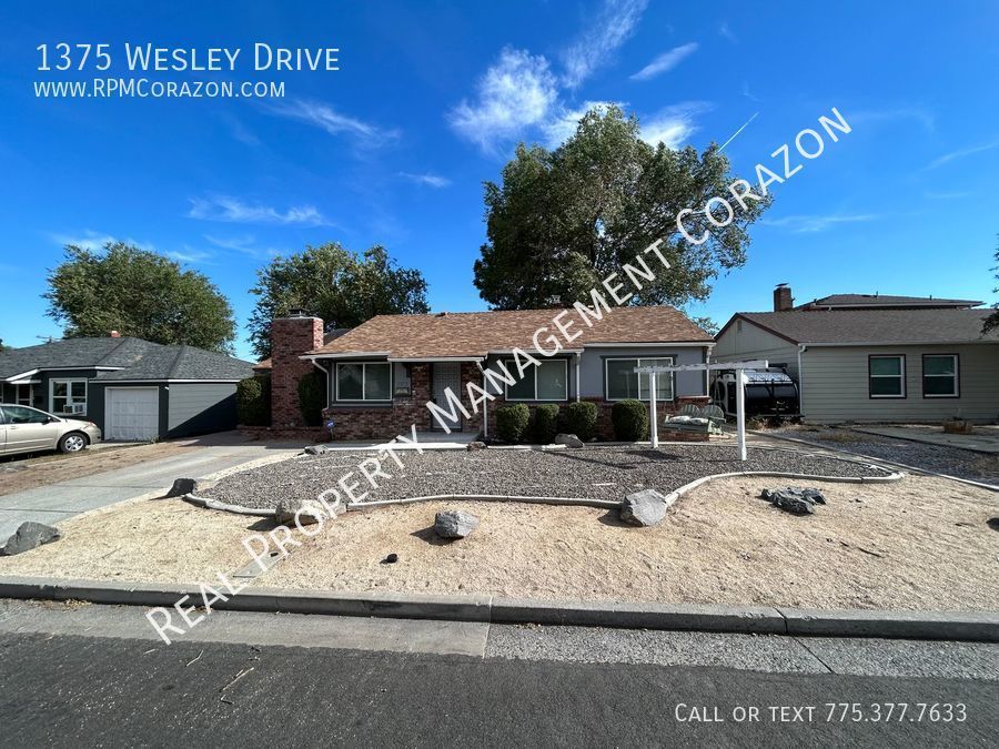 1375 Wesley Dr Reno, NV House for Rent Rentable