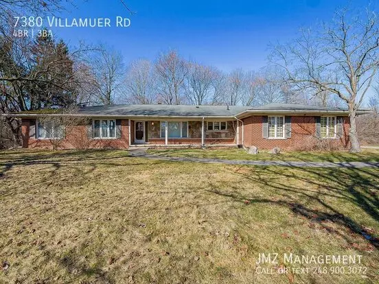 7380 Villamuer Rd Apartment for rent in Westbloomfield, MI