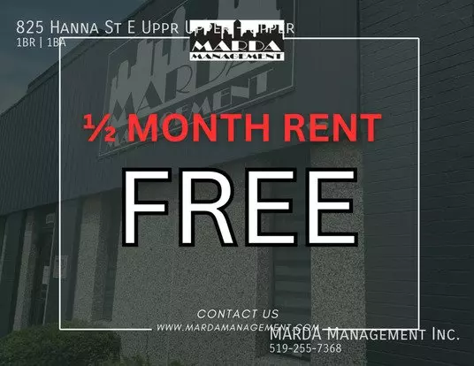 825 Hanna St Uppr E Apartment for rent in Windsor, ON