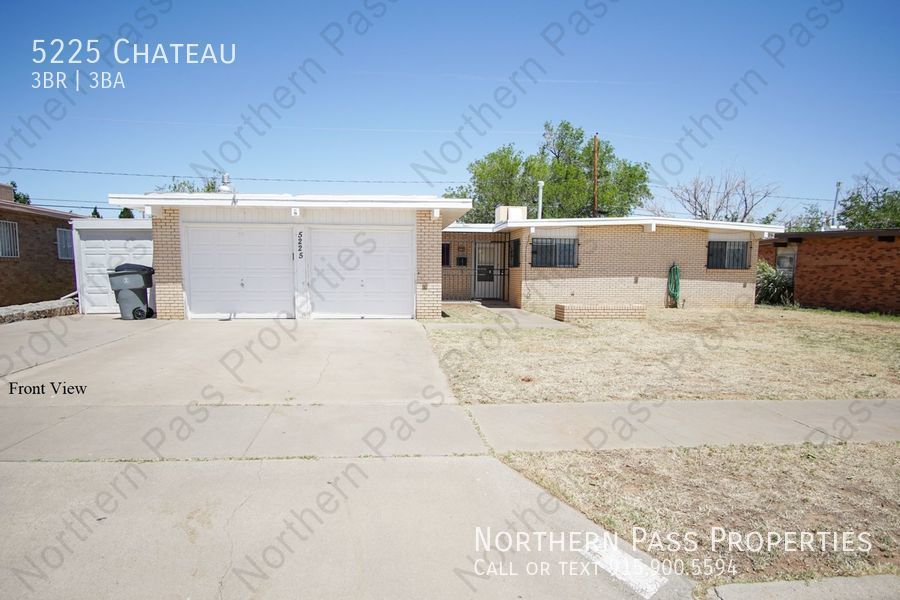 5225 Chateau El Paso, TX House for Rent Rentable