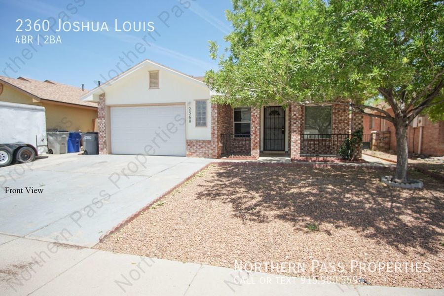 2360 Joshua Louis El Paso, TX House for Rent Rentable