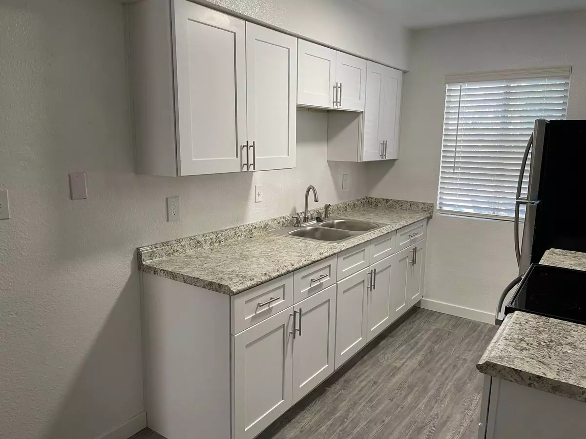 Apartment kitchen — representative home at Georgia Villa Apartments.