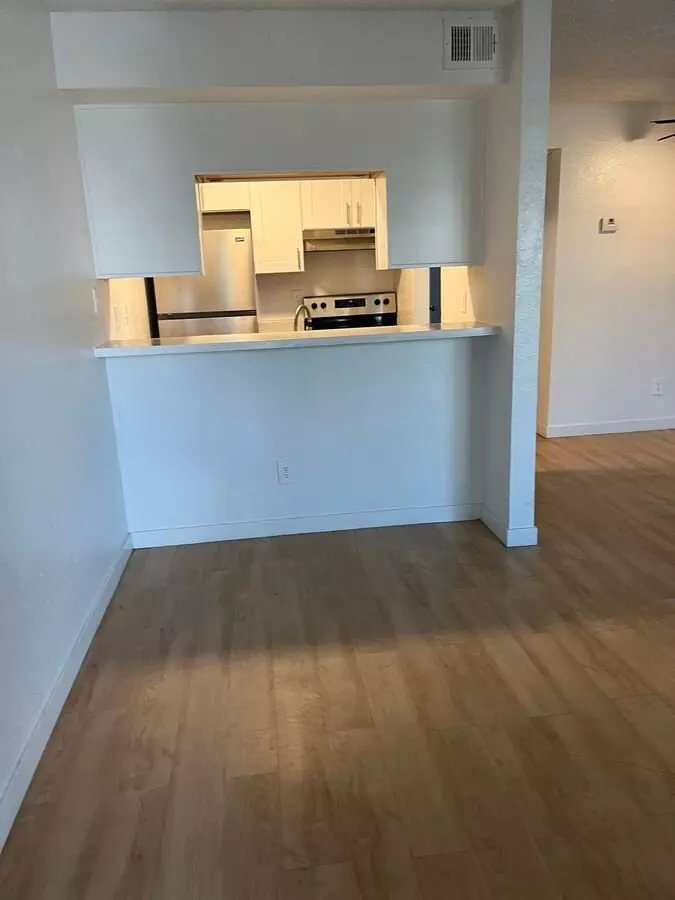 Apartment kitchen — representative home at Georgia Villa Apartments.