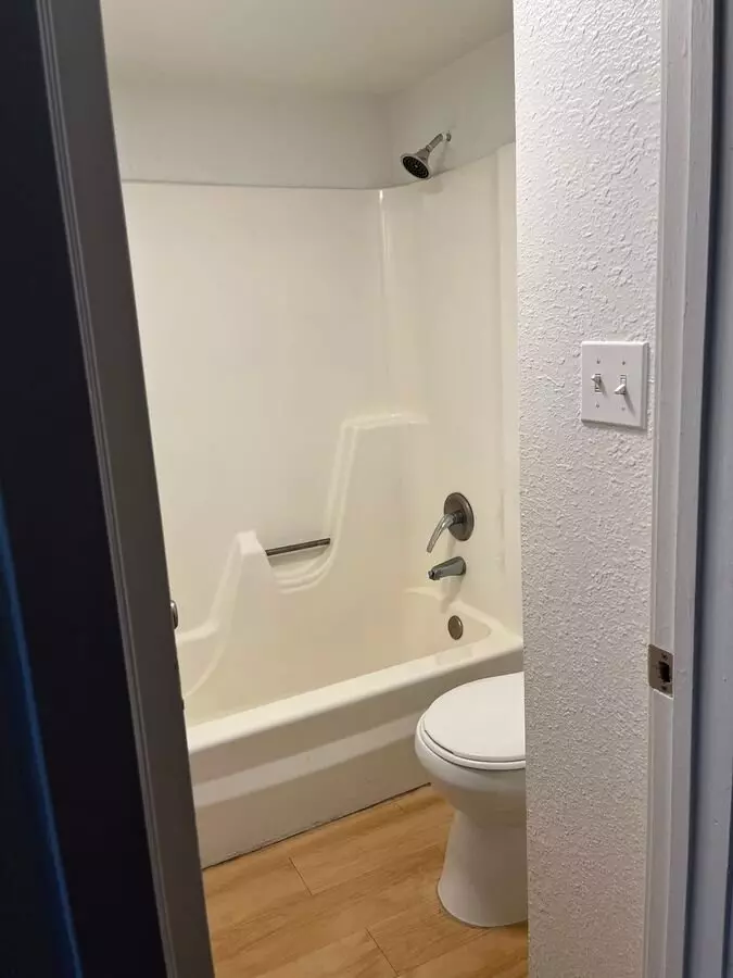Apartment bathroom — representative home at Georgia Villa Apartments.