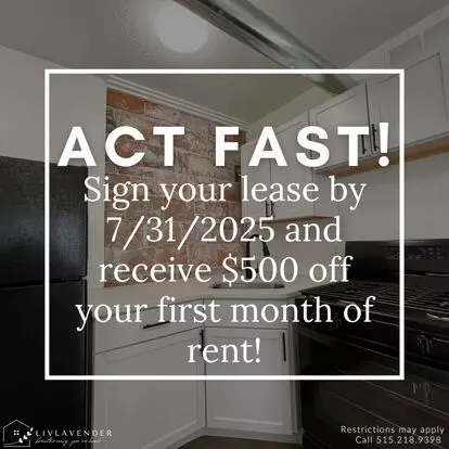 The Six On 6th | 2nd Floor Apartment for rent in Des Moines, IA