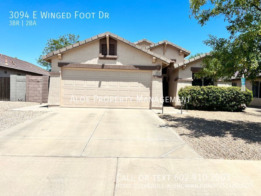 3094 E Winged Foot Dr Chandler, AZ House for Rent Rentable