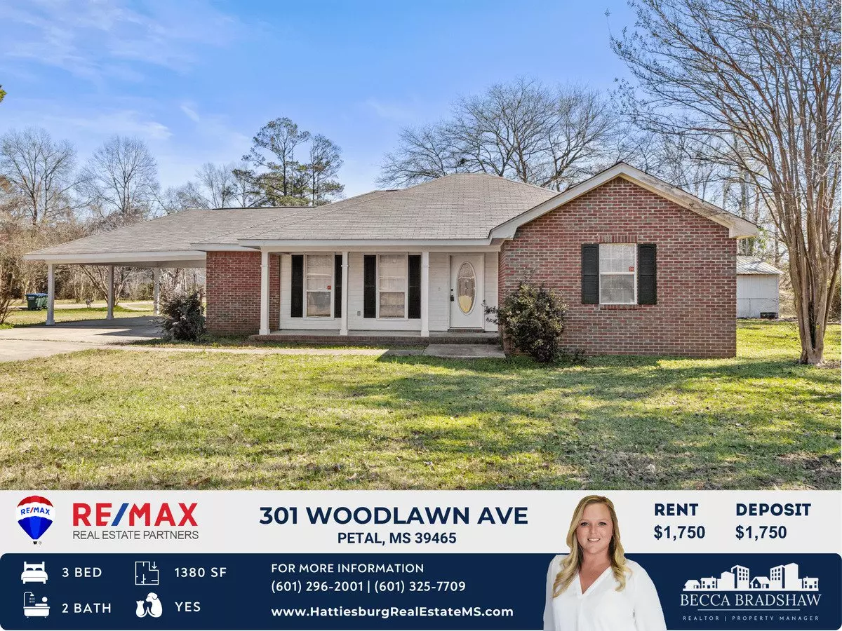 3 Bd 2ba | Rent $1600 | Deposit $1600 House for rent in Petal, MS