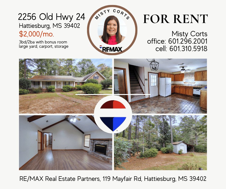 2256 Old Hwy 24 - Spacious 3bd/2ba With Bonus... Apartments Hattiesburg, MS