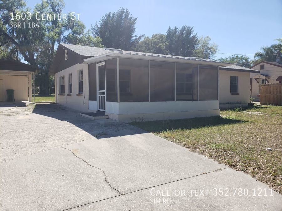 1603 Center St Leesburg, FL House for Rent Rentable