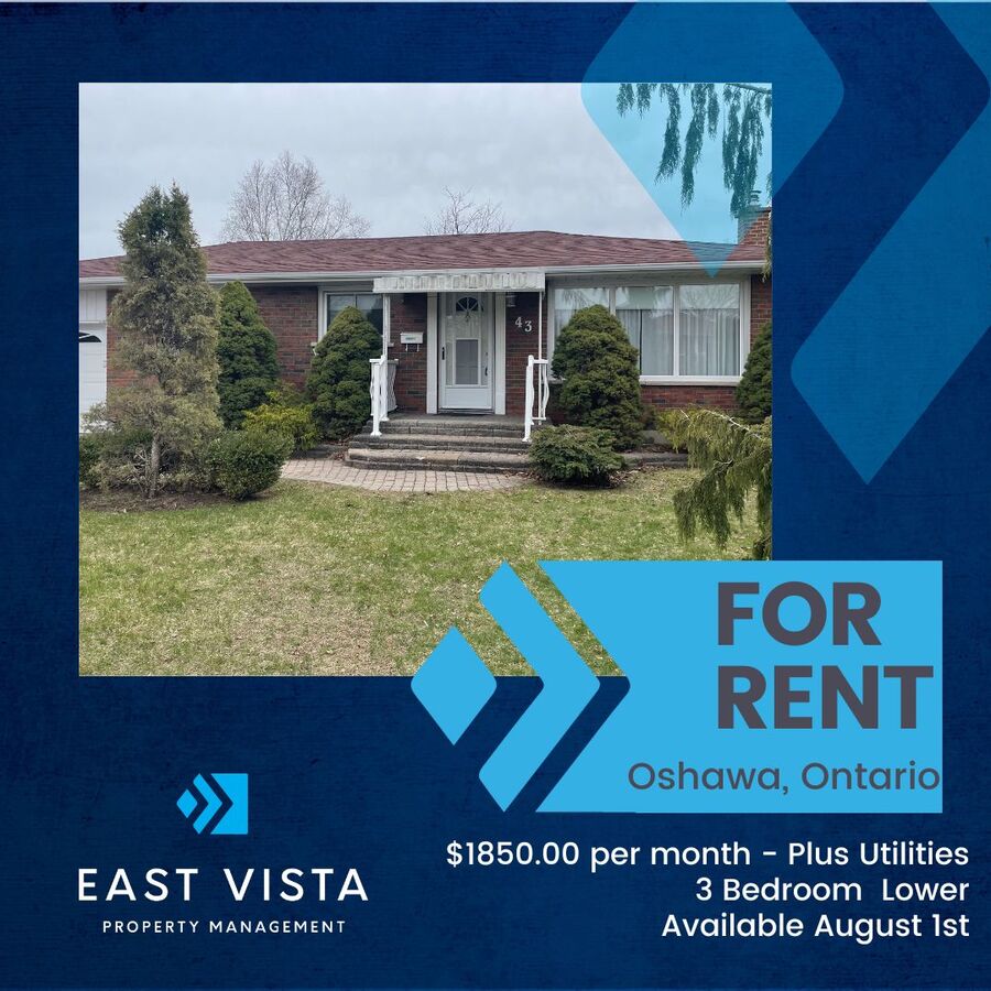 43 Seneca Ave Oshawa, ON Apartment for Rent Rentable