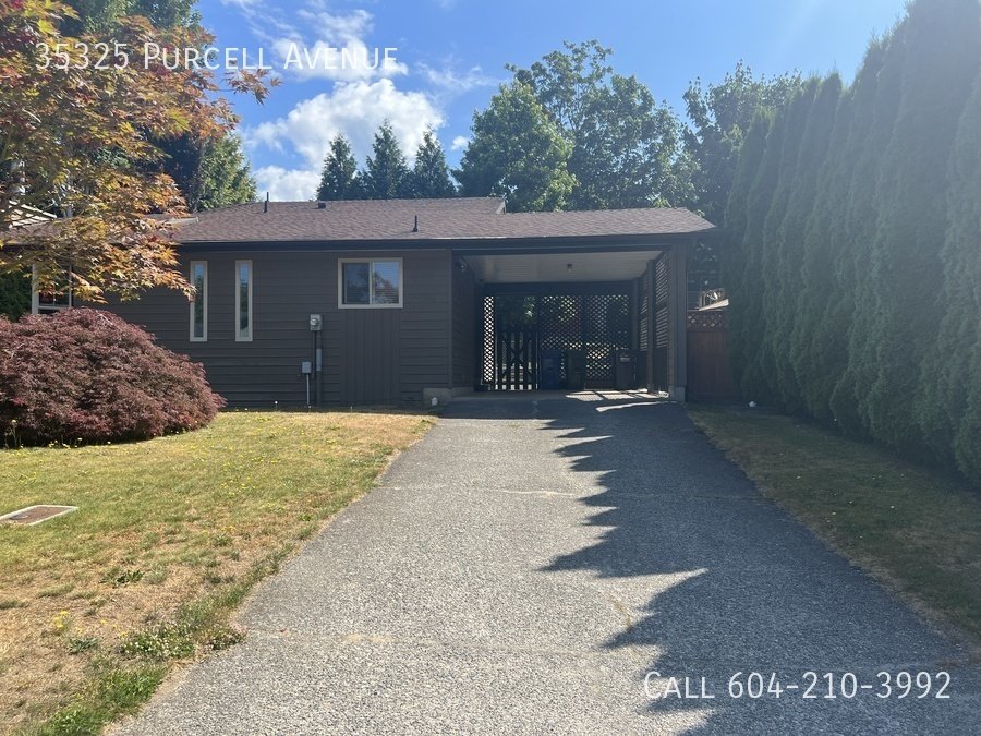 35325 Purcell Ave Abbotsford, BC House for Rent Rentable