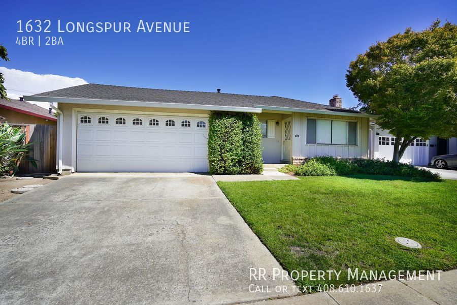 1632 Longspur Ave Sunnyvale, CA House for Rent Rentable