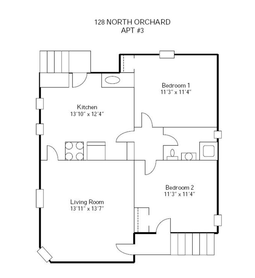 2 Bedrooms 1 Bathroom Apartment for rent at 120-128 N Orchard Street in Madison, WI