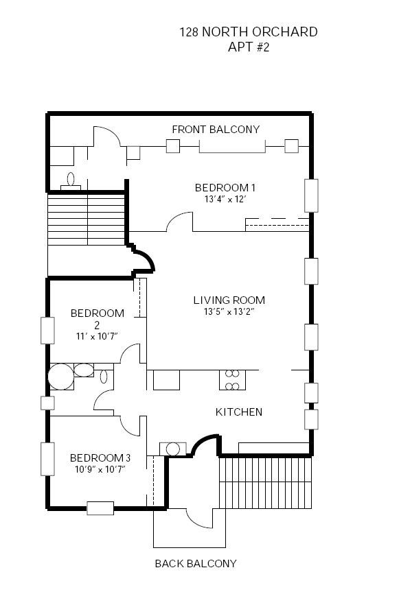 3 Bedrooms 2 Bathrooms Apartment for rent at 120-128 N Orchard Street in Madison, WI