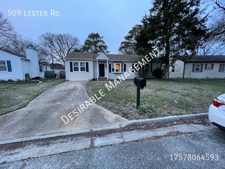 509 Lester Rd Newport News, VA House for Rent Rentable